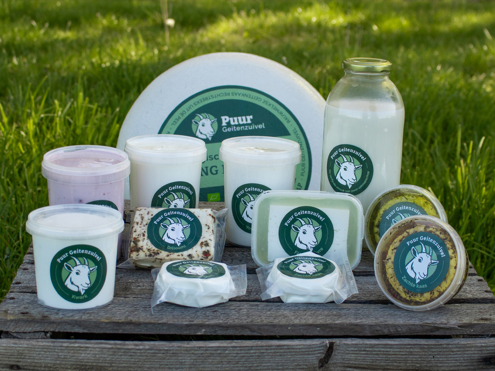 Assortiment biologische geitenzuivel